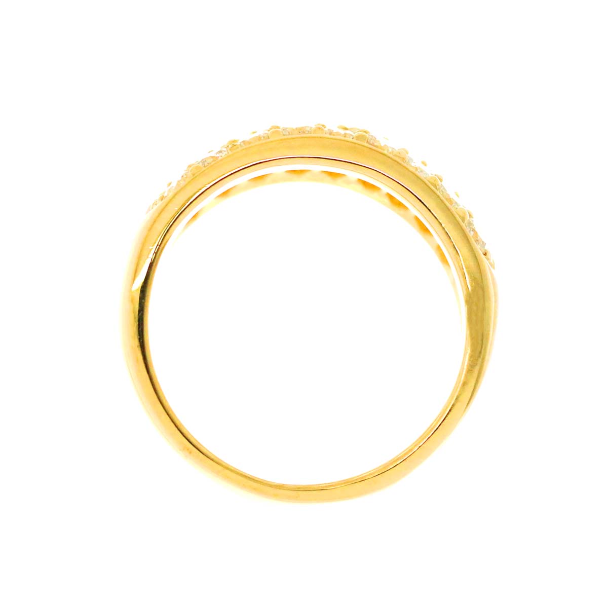 Diamond 1.15ct Ring 18K K18 YG Yellow Gold 750 size5.25(US)