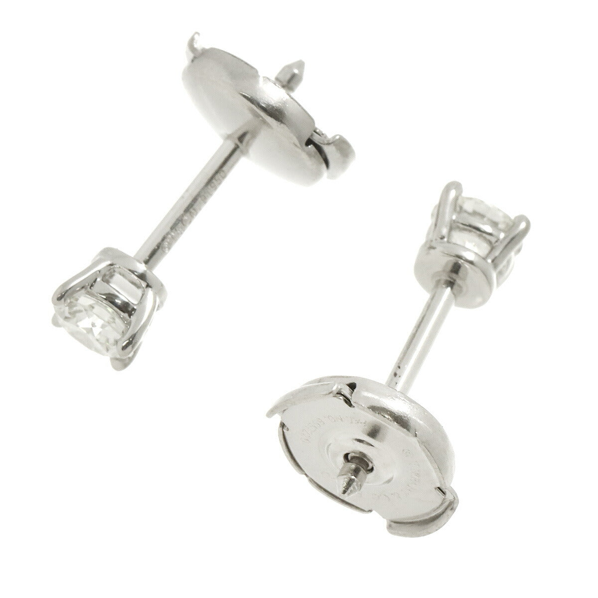 Diamond Earrings Pierced Pt