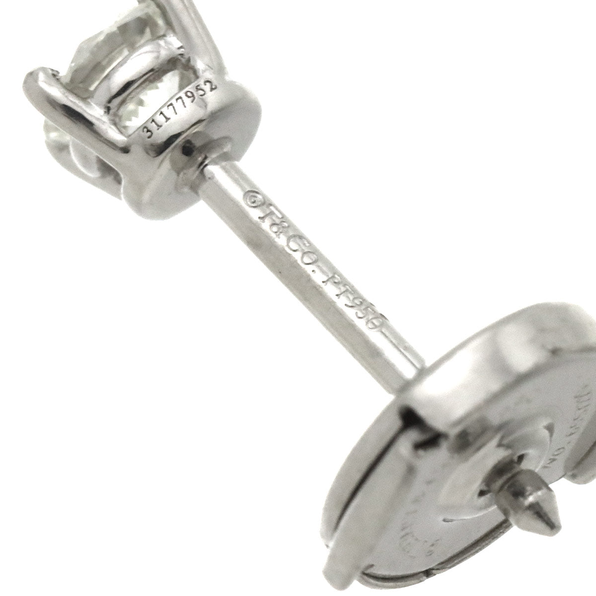 Diamond Earrings Pierced Pt