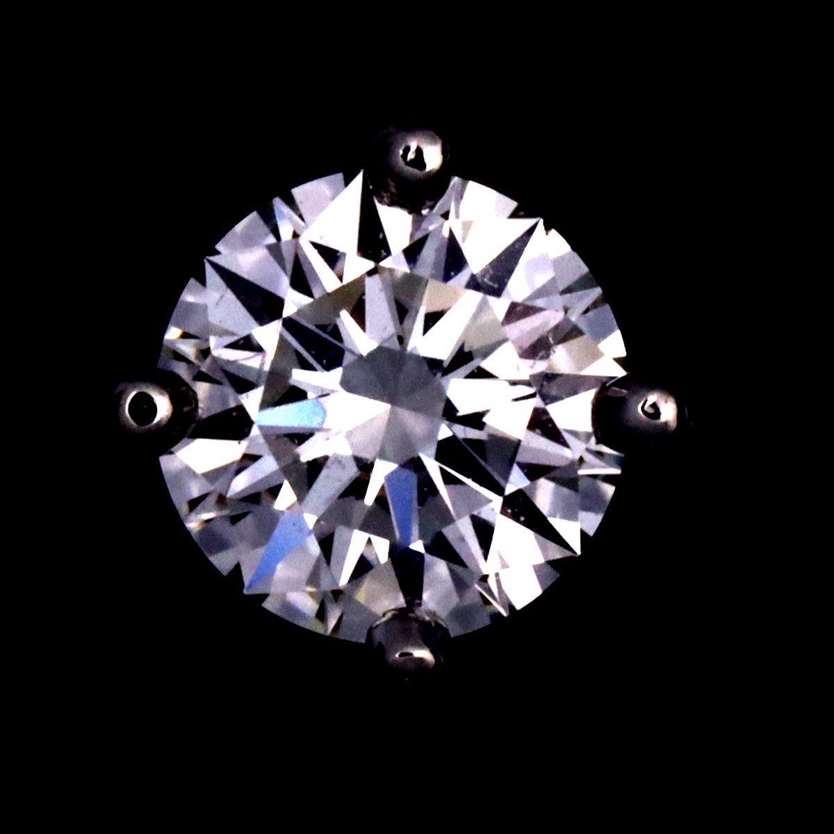 Diamond Earrings Pierced Pt