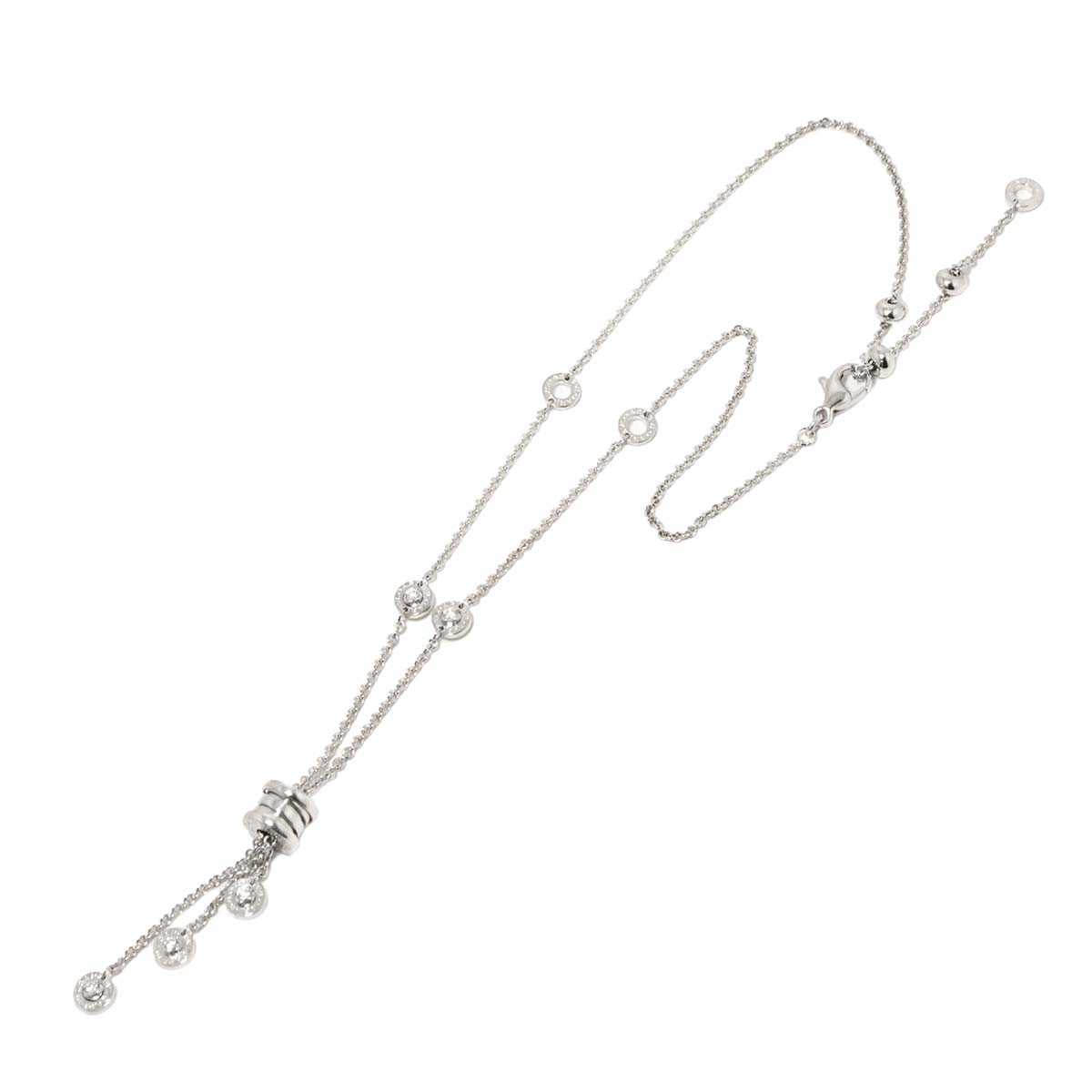 B-zero1 Element Diamond Necklace K18 18K WG White Gold 750