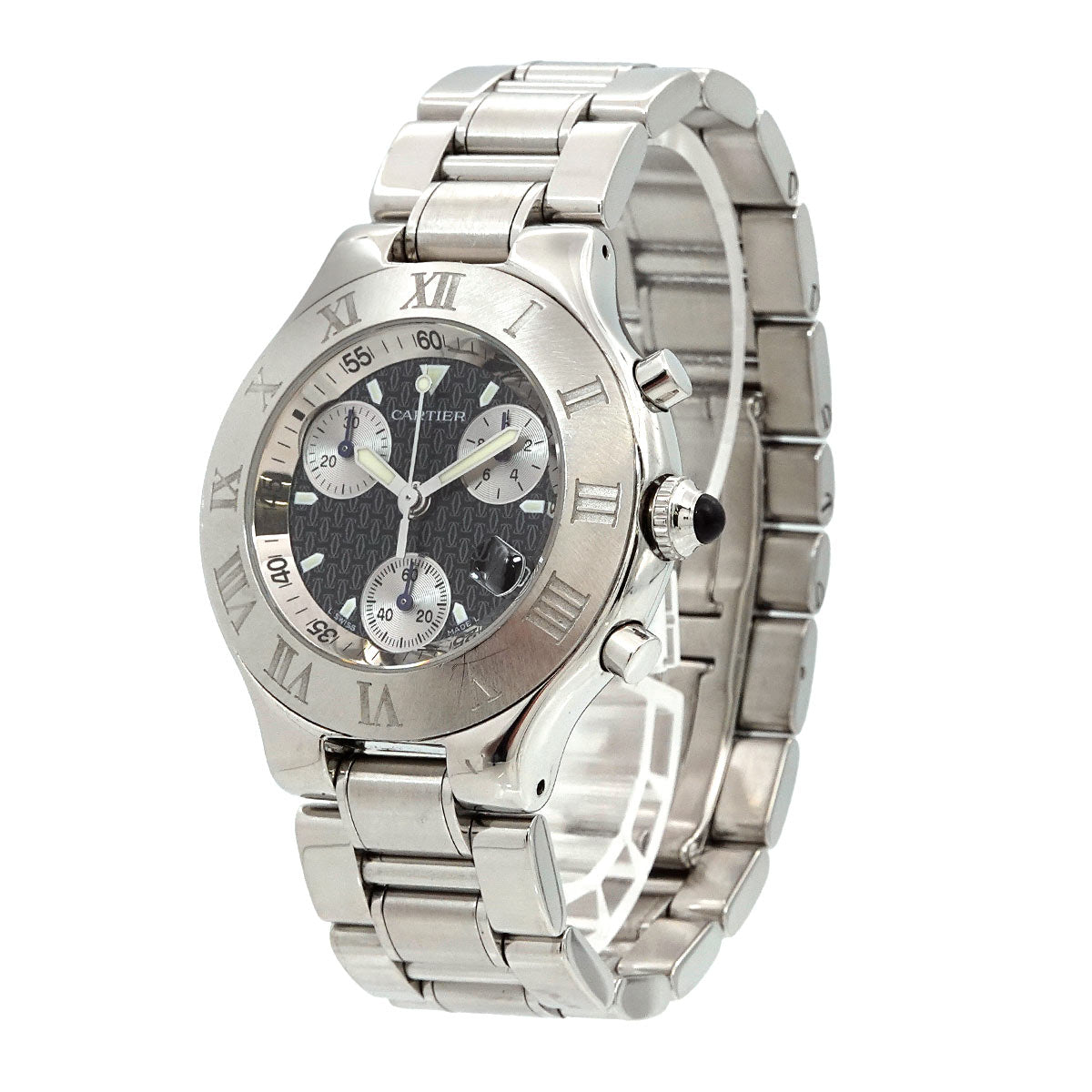 Must 21 Chronoscaph W10172T2 Chronograph Quartz Black Dial