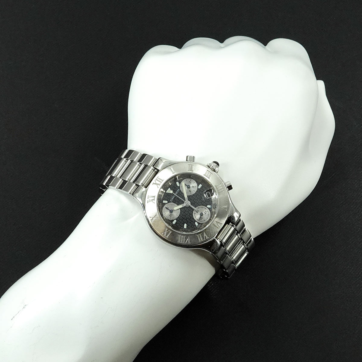 Must 21 Chronoscaph W10172T2 Chronograph Quartz Black Dial