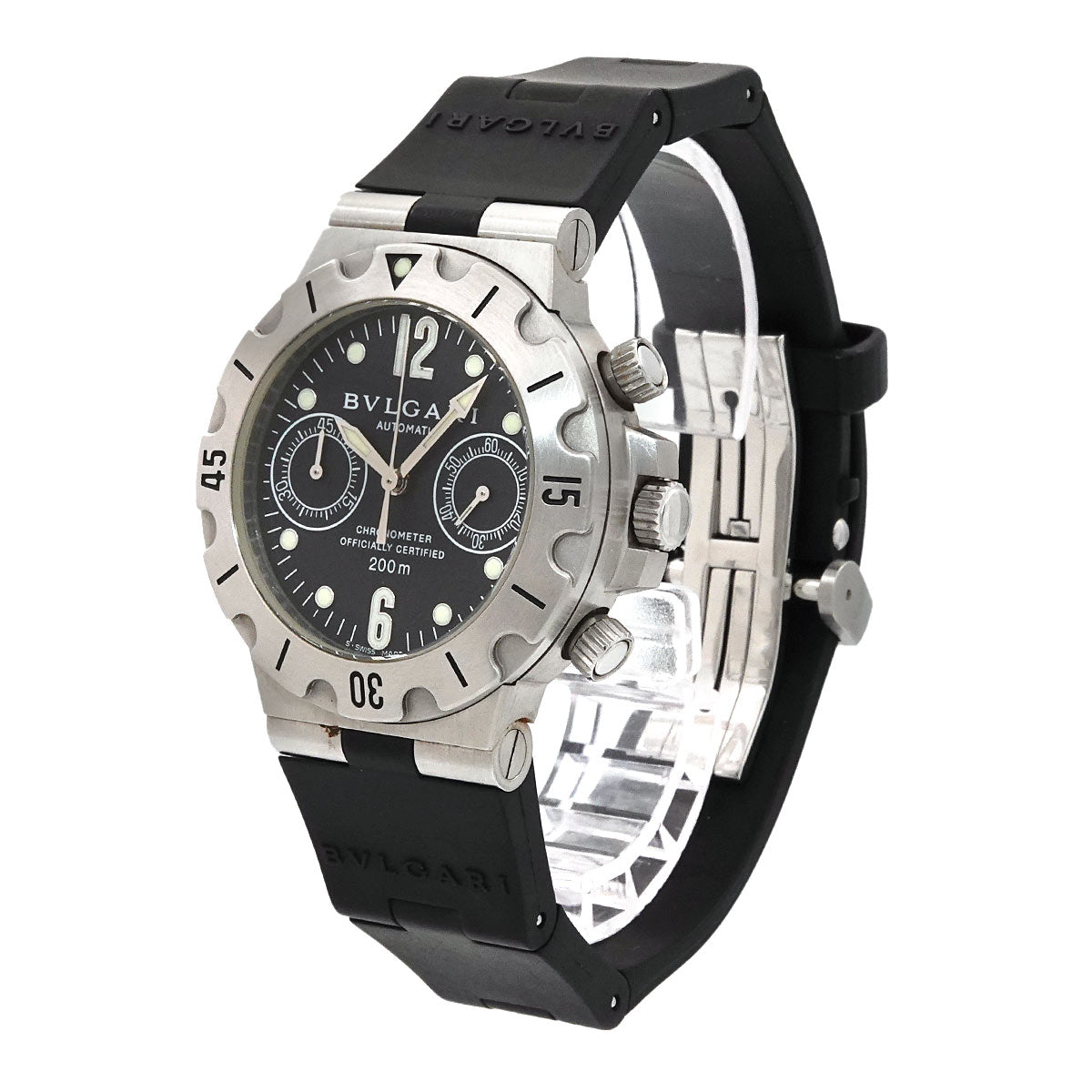Diagono Scuba Chronograph SCB38S Automatic Black Dial Mens