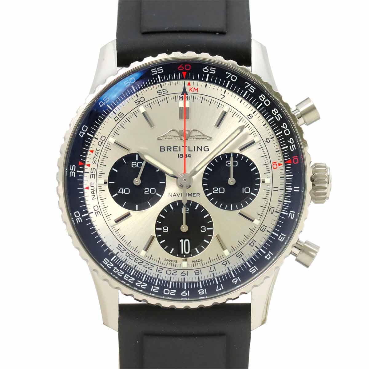 NavitimerB01 Chronograph43 AB0138 Automatic Silver Dial