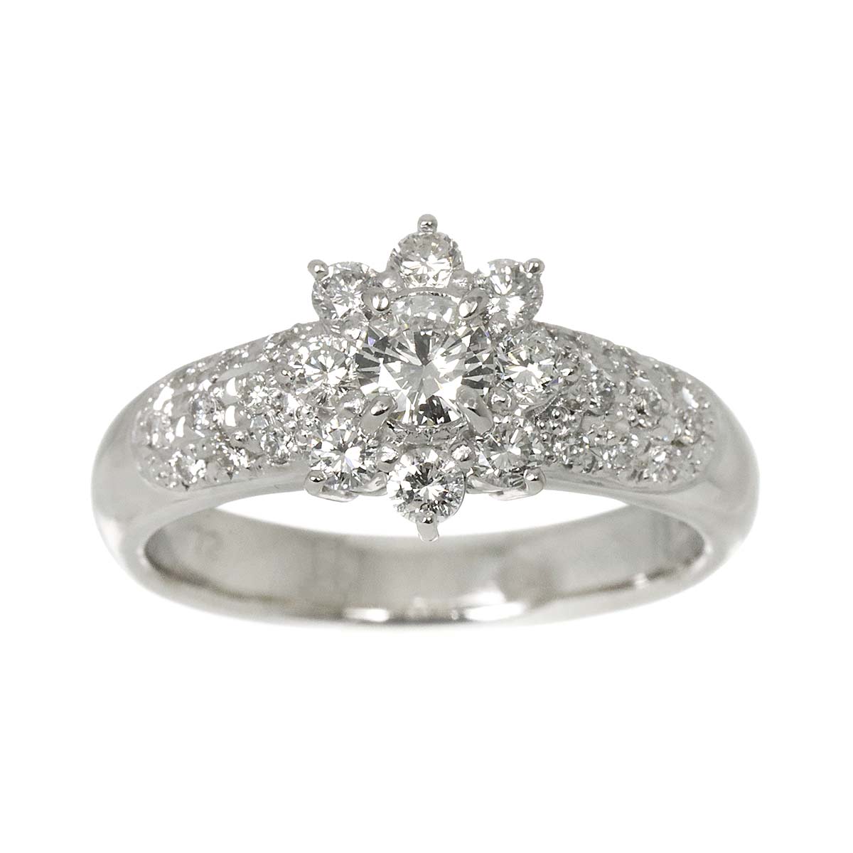 Diamond 0.31ct/0.72ct Ring Pt Platinum size8.25(US)