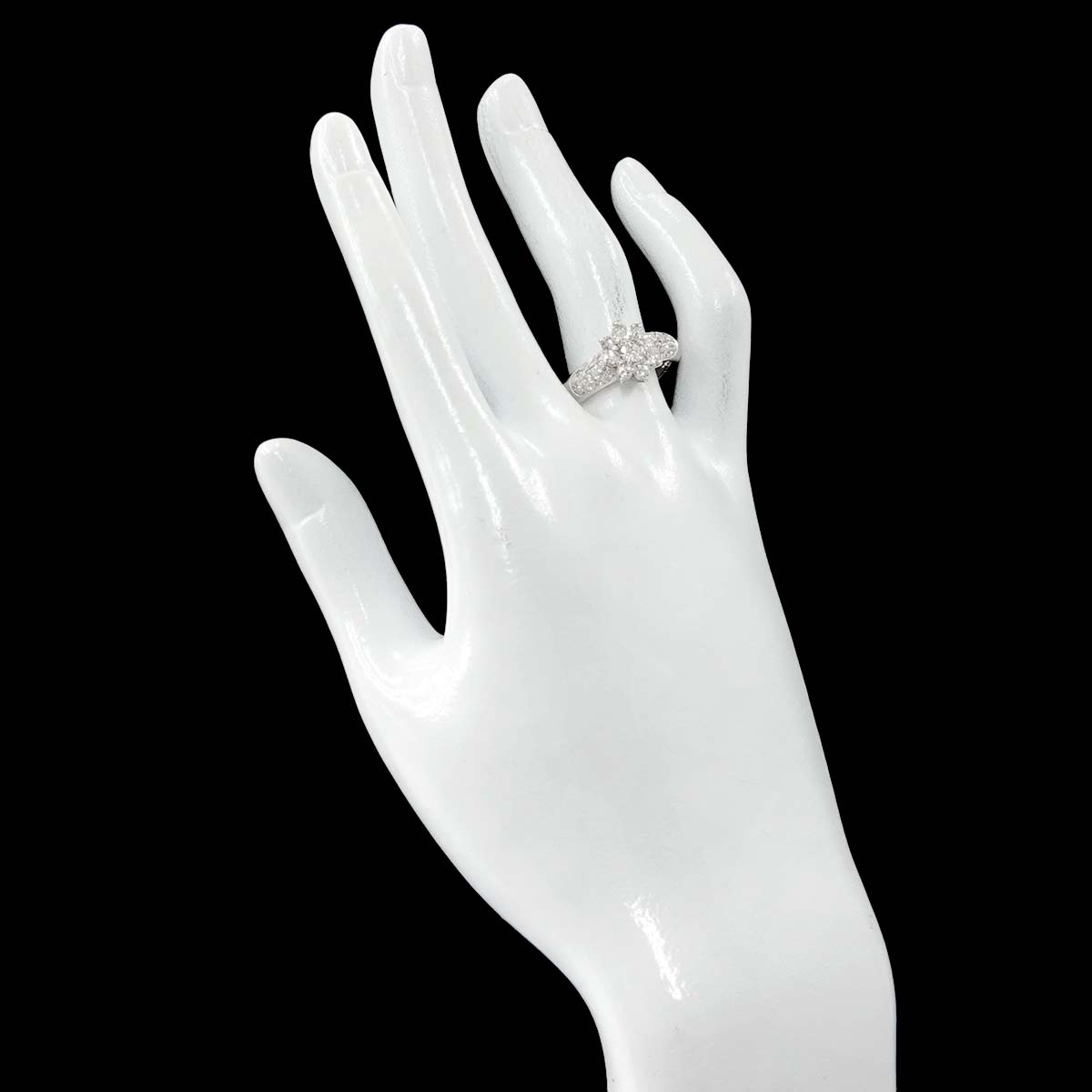 Diamond 0.31ct/0.72ct Ring Pt Platinum size8.25(US)