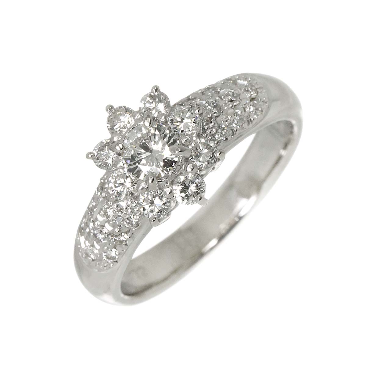 Diamond 0.31ct/0.72ct Ring Pt Platinum size8.25(US)