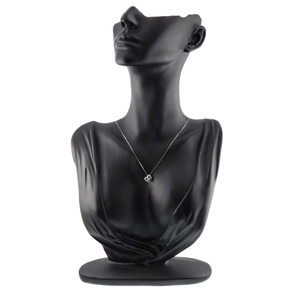 Diamond 0.10ct Necklace 18K WG White Gold 750