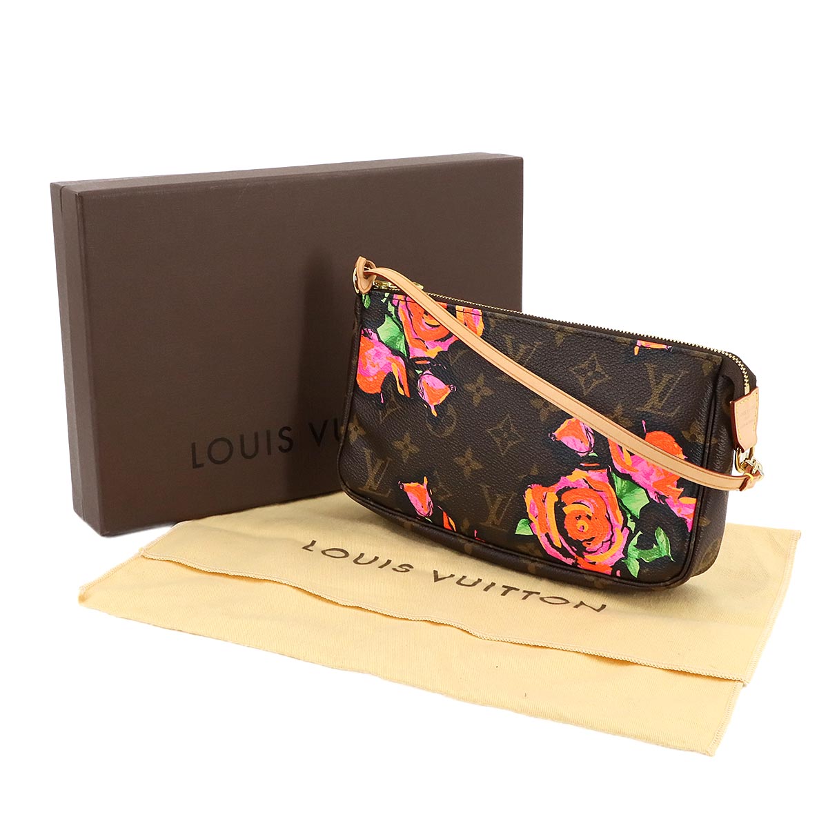 Monogram Rose Pochette Accessoires Hand Bag M48615