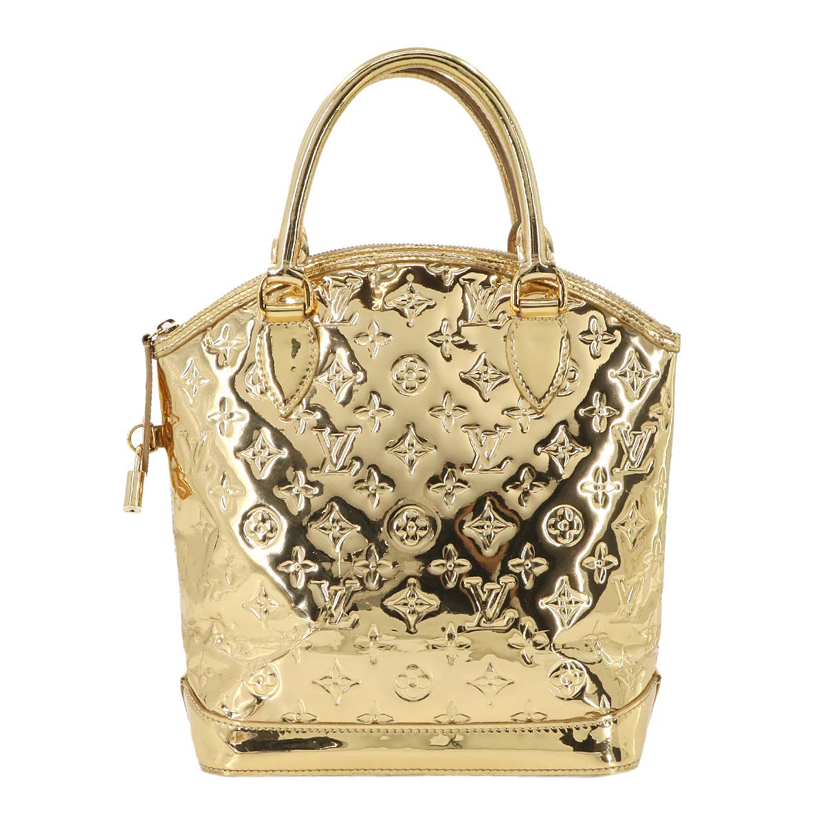 Monogram Miroir Lock it Hand Bag Gold M95450 Purse