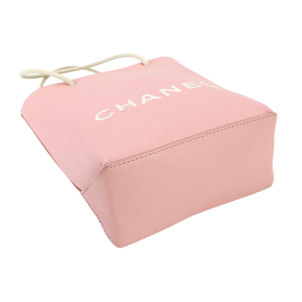 Essential Tote Bag Leather Pink White A46880 Purse