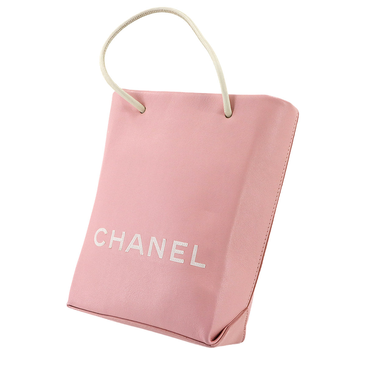 Essential Tote Bag Leather Pink White A46880 Purse