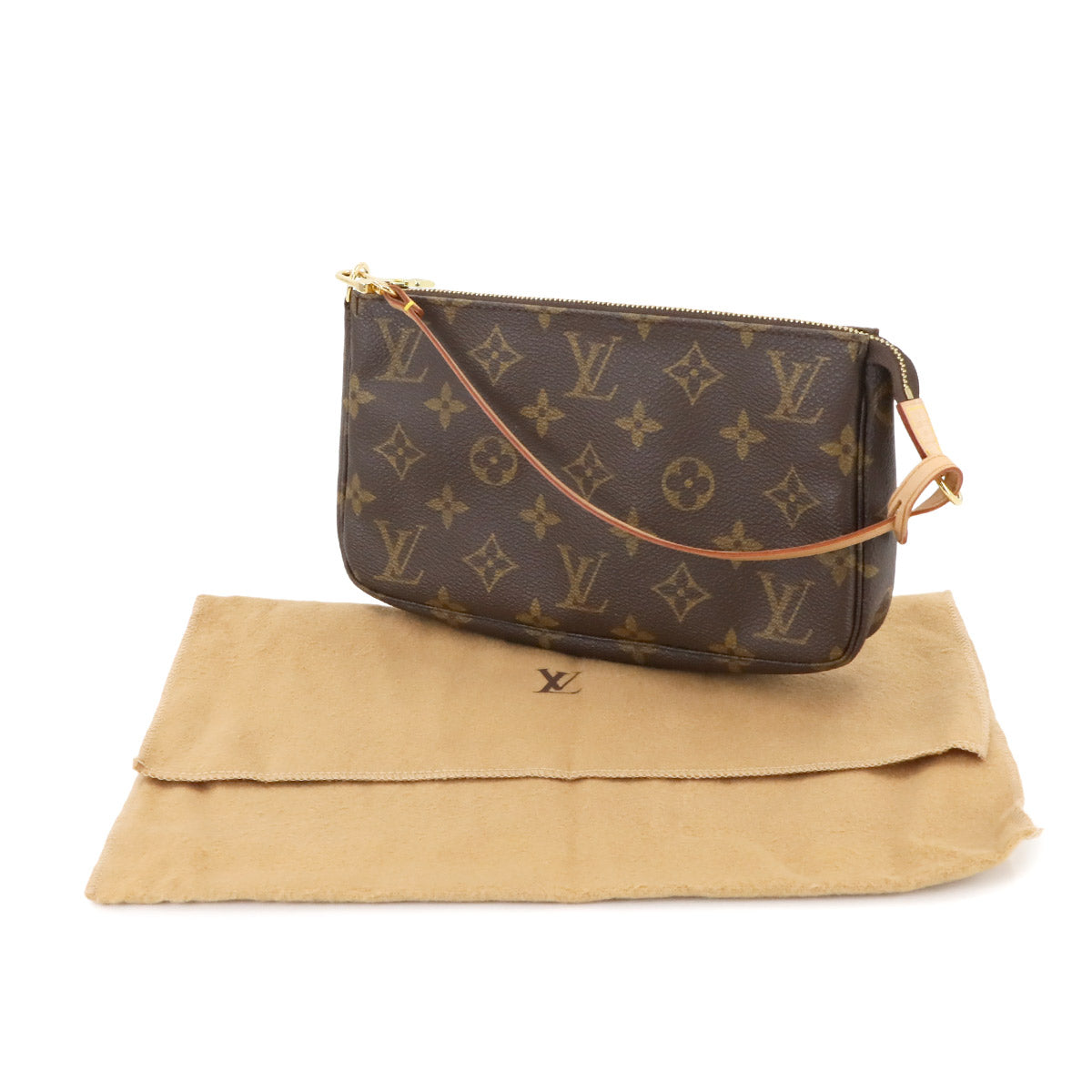 Monogram Pochette Accessoires Hand Bag Pouch Brown M51980