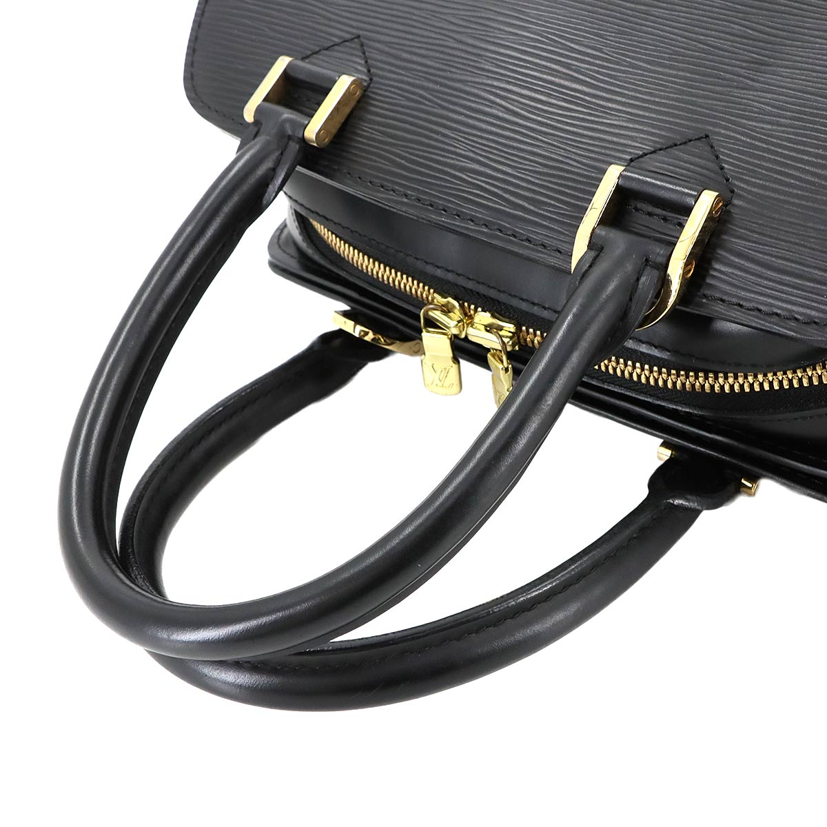 Epi Pont Neuf Hand Bag Leather Noir M52052 Purse