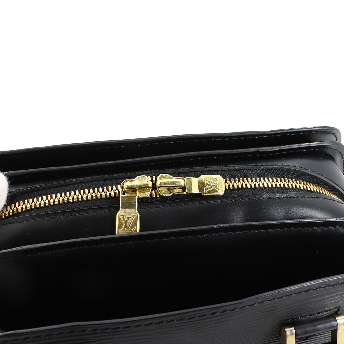 Epi Pont Neuf Hand Bag Leather Noir M52052 Purse