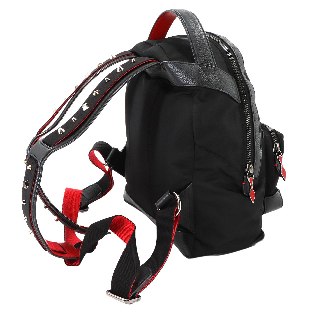 BackLoubi Backpack Nylon Black 1185168 Purse 90282981