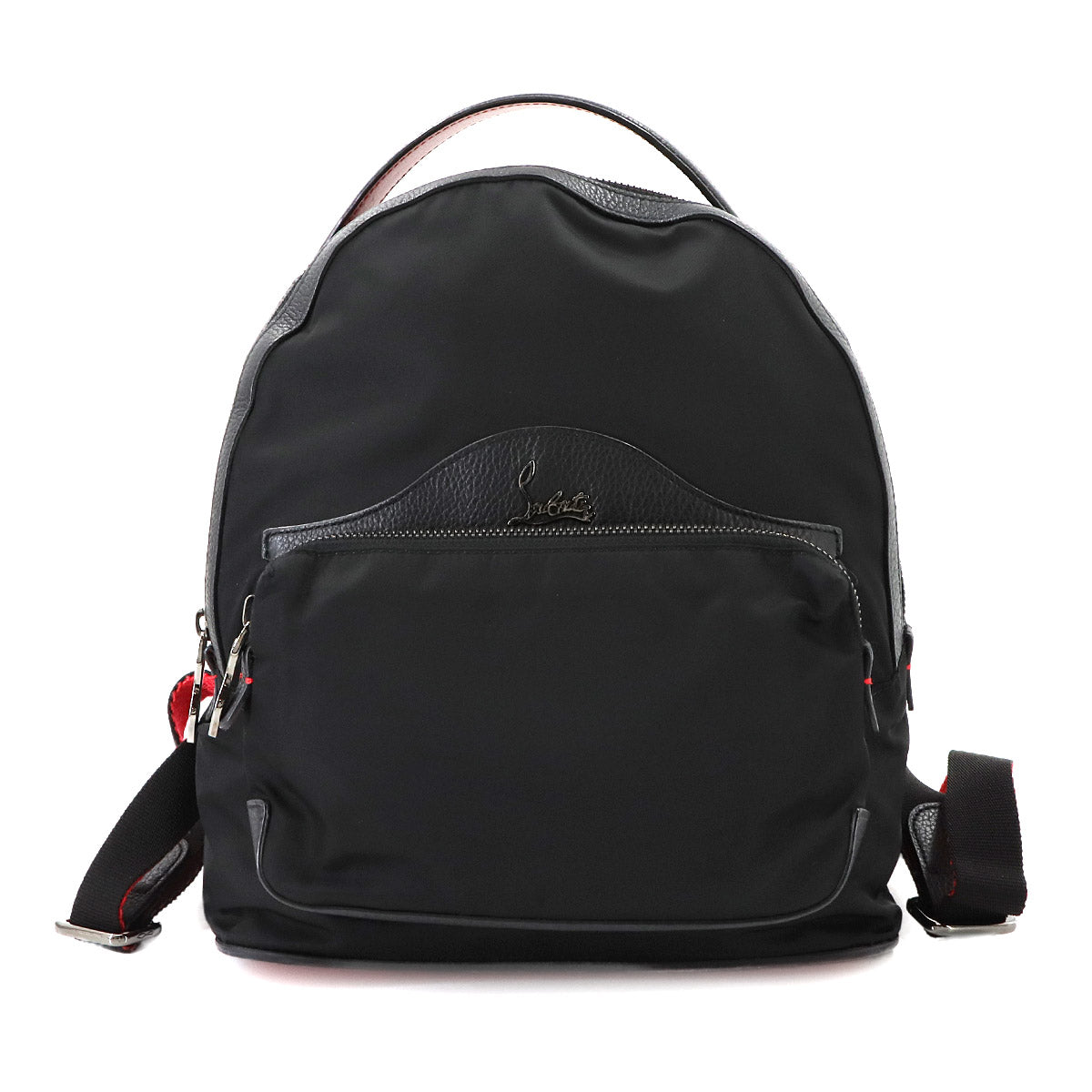 BackLoubi Backpack Nylon Black 1185168 Purse 90282981