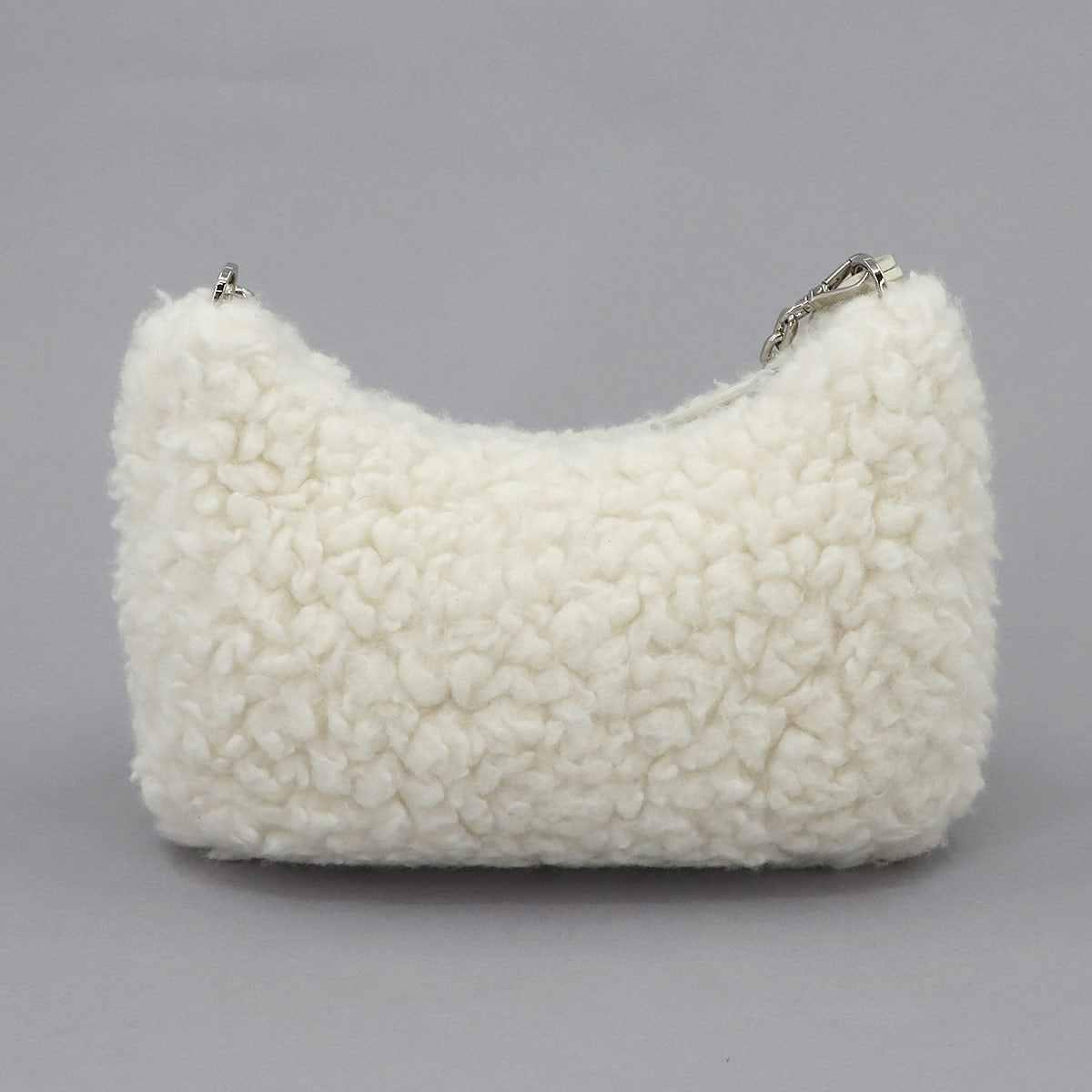 Re-Edition 2005 Shoulder Bag Wool Silk Cashmere White 1BH204