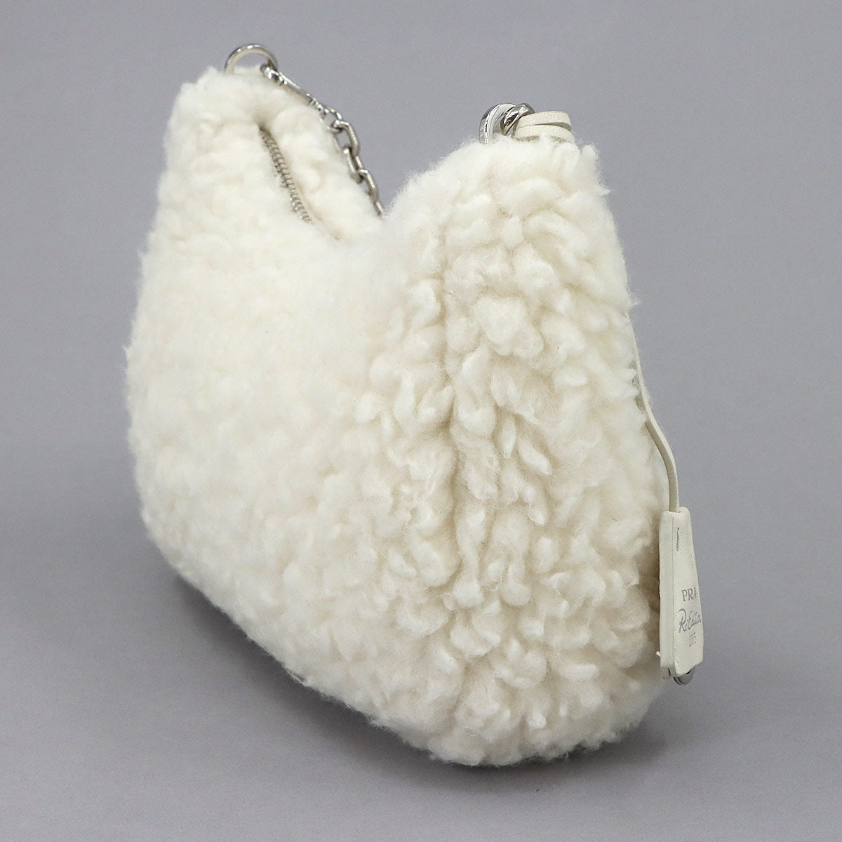 Re-Edition 2005 Shoulder Bag Wool Silk Cashmere White 1BH204