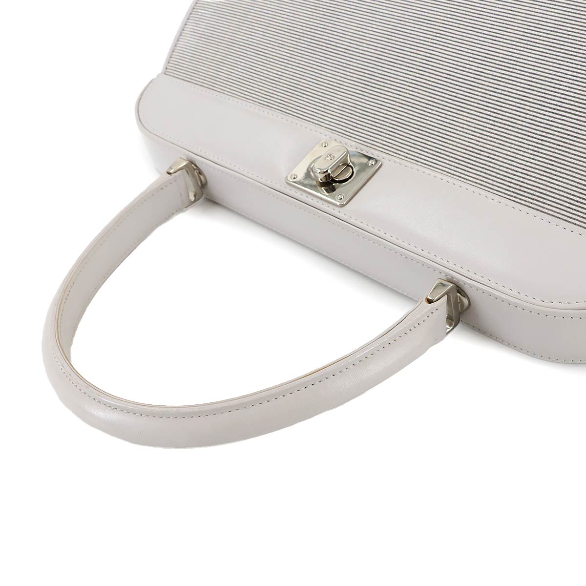 Hand Bag Horse Hair Leather Gray