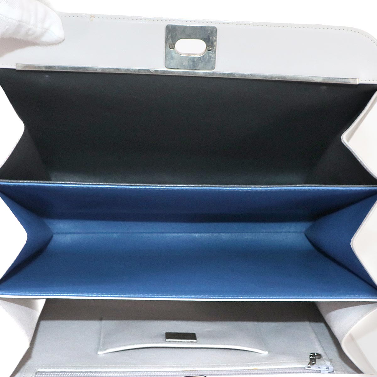 Hand Bag Horse Hair Leather Gray