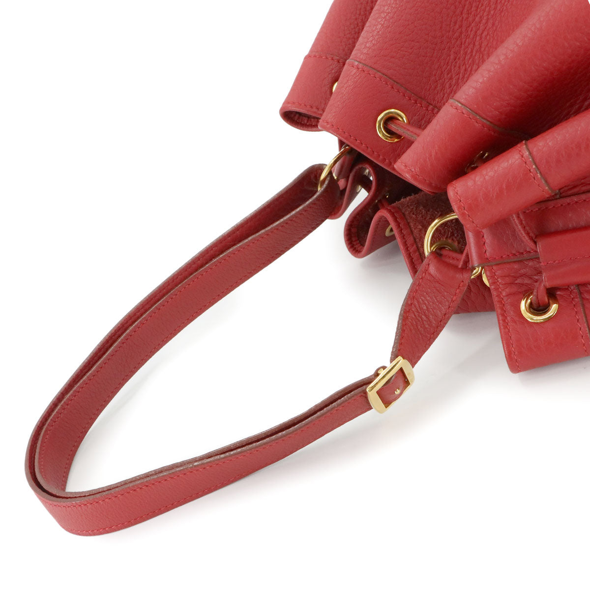 Market PM Shoulder Bag Taurillon Clemence Red Purse