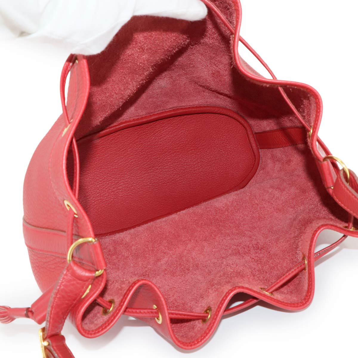 Market PM Shoulder Bag Taurillon Clemence Red Purse