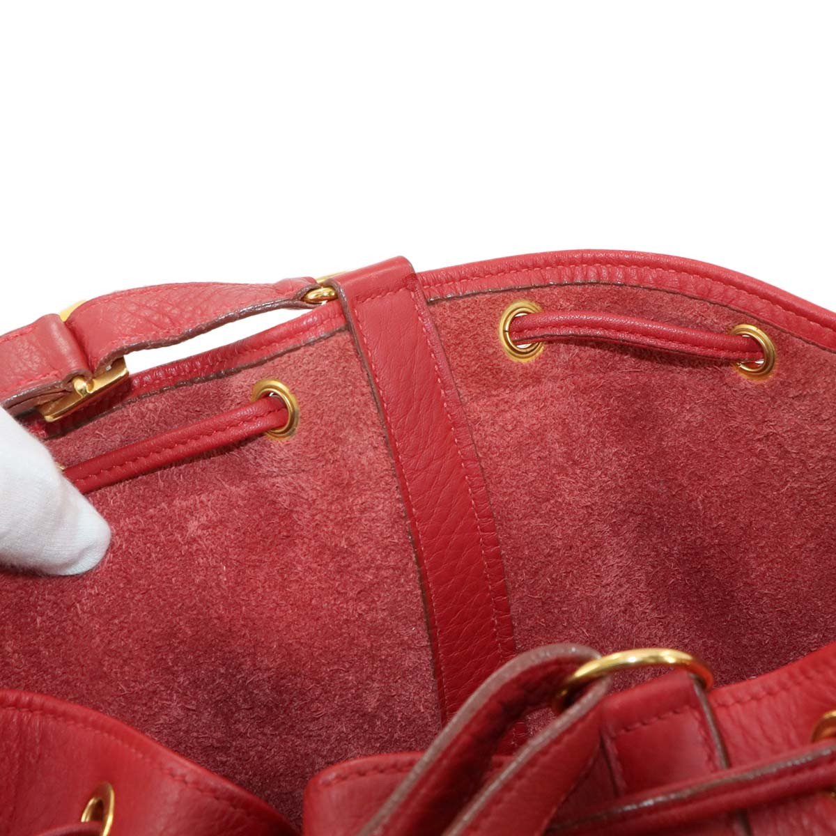 Market PM Shoulder Bag Taurillon Clemence Red Purse