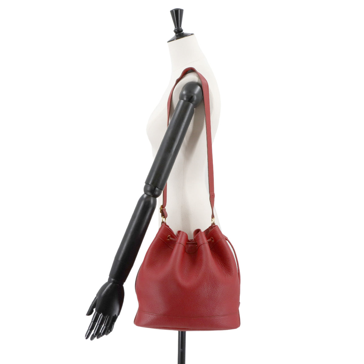 Market PM Shoulder Bag Taurillon Clemence Red Purse