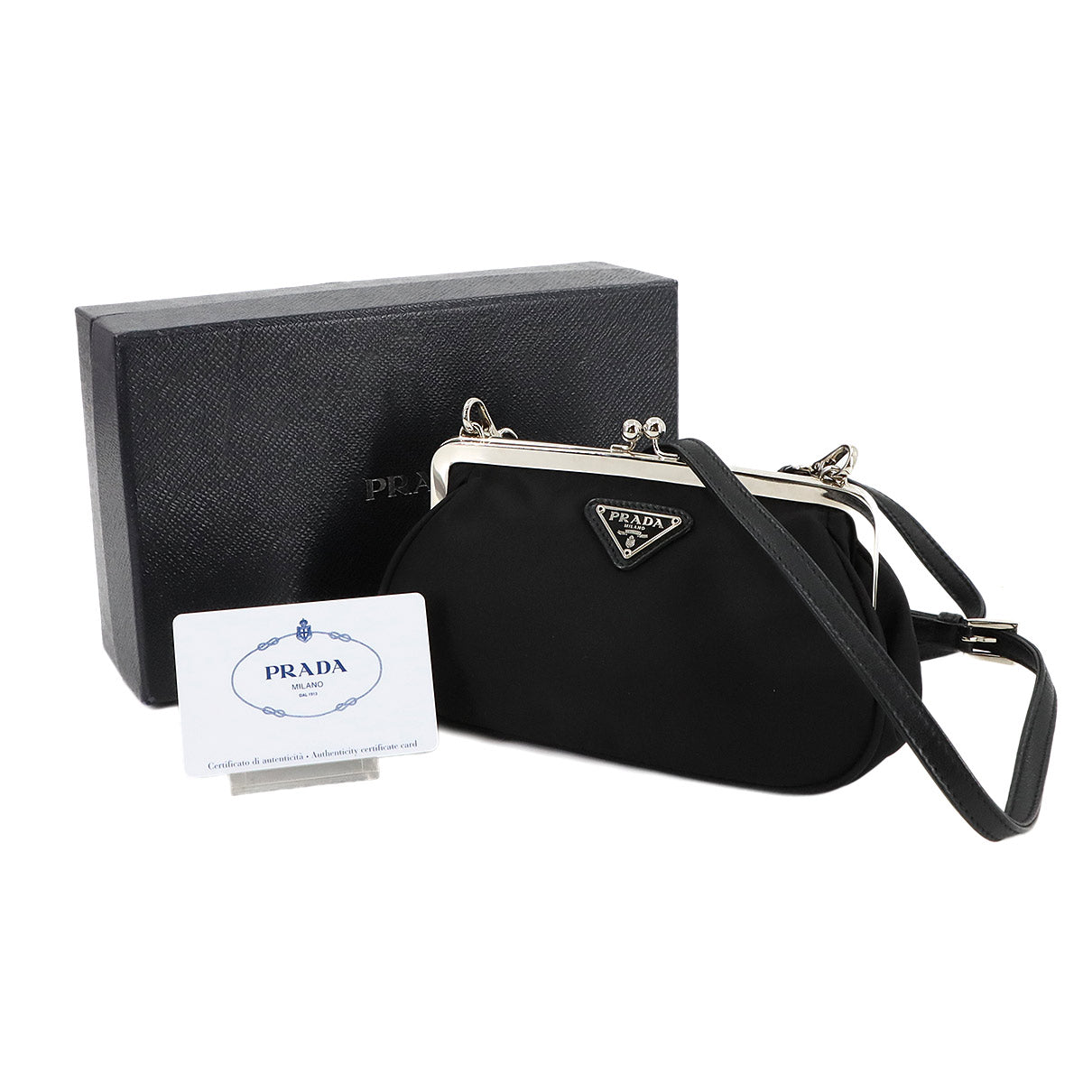 Shoulder Bag Nylon Black 1NF001 Purse