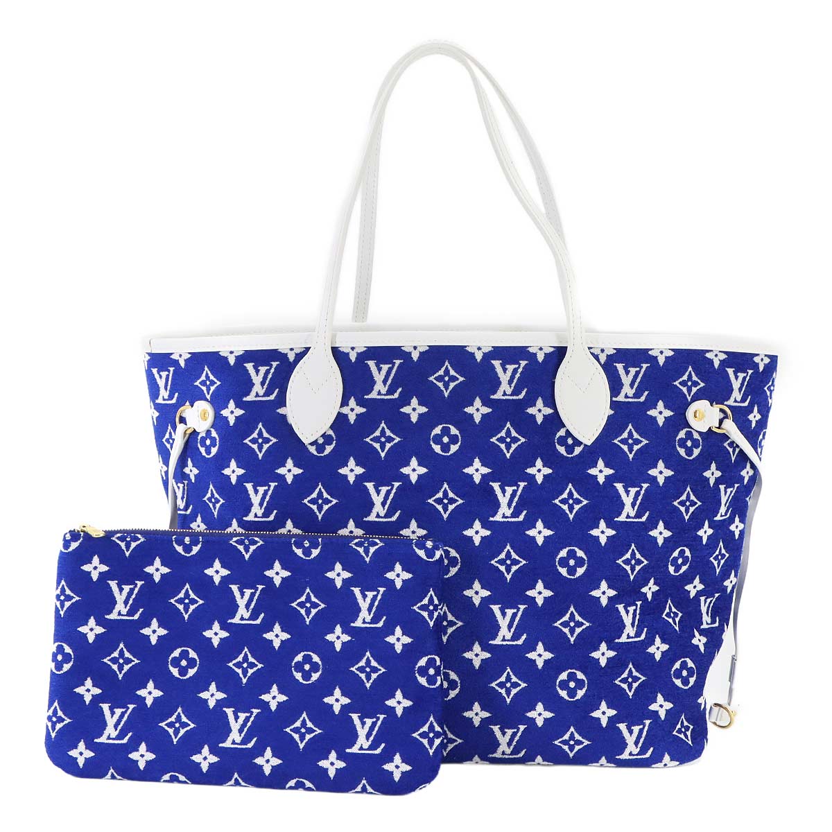 Monogram Jacquard Velvet Neverfull MM Blue M46220 90283265
