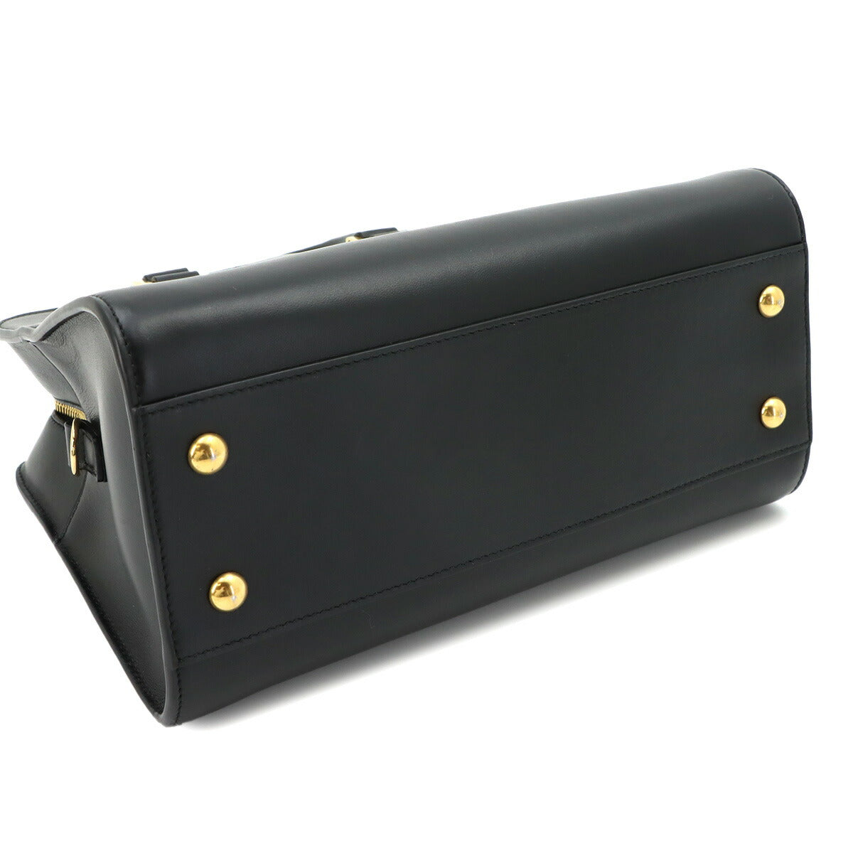 Baby Cabas Hand Shoulder Bag Leather Black 568853