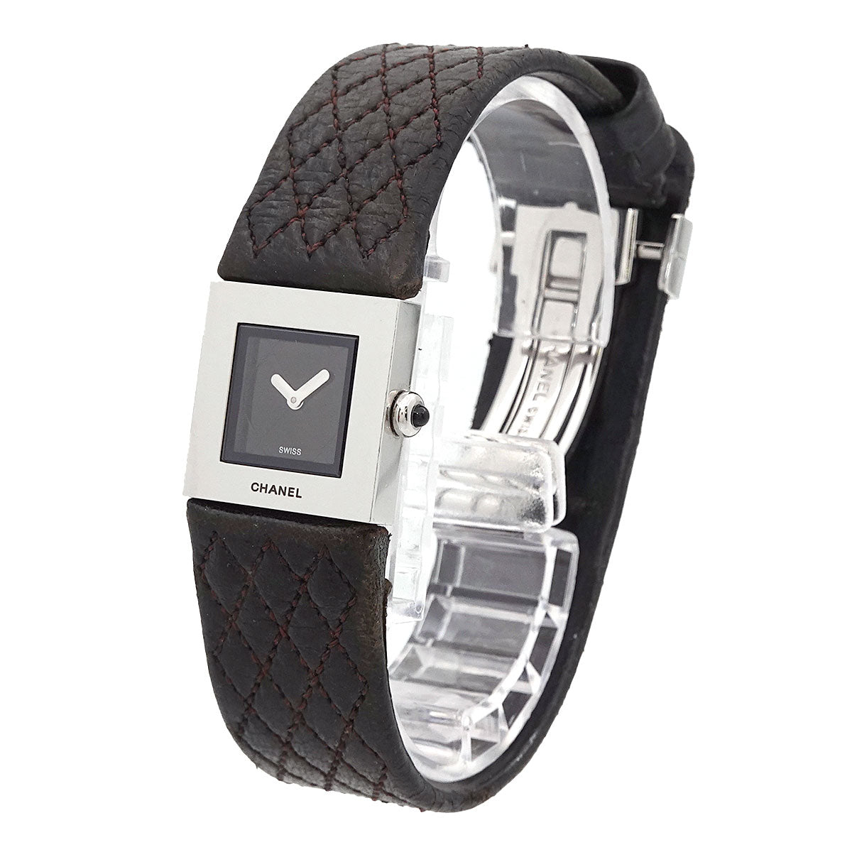 Matelasse H0116 Quartz Black Dial Ladies Vintage Watch