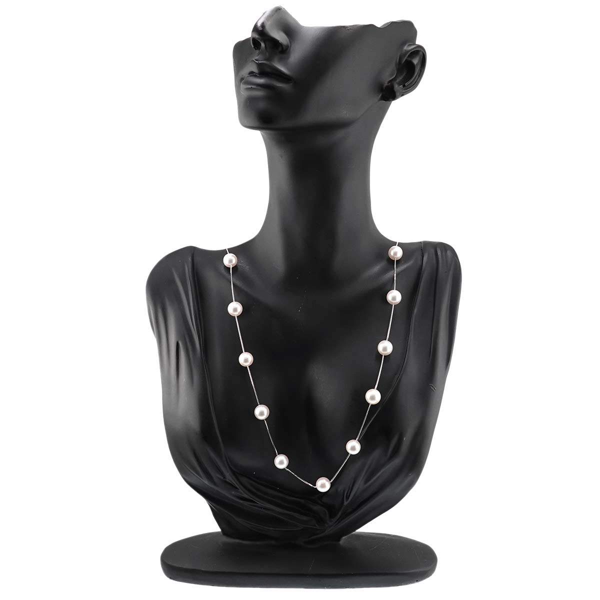 Akoya pearl 8.0-8.5mm Pearl Necklace 18K WG 750