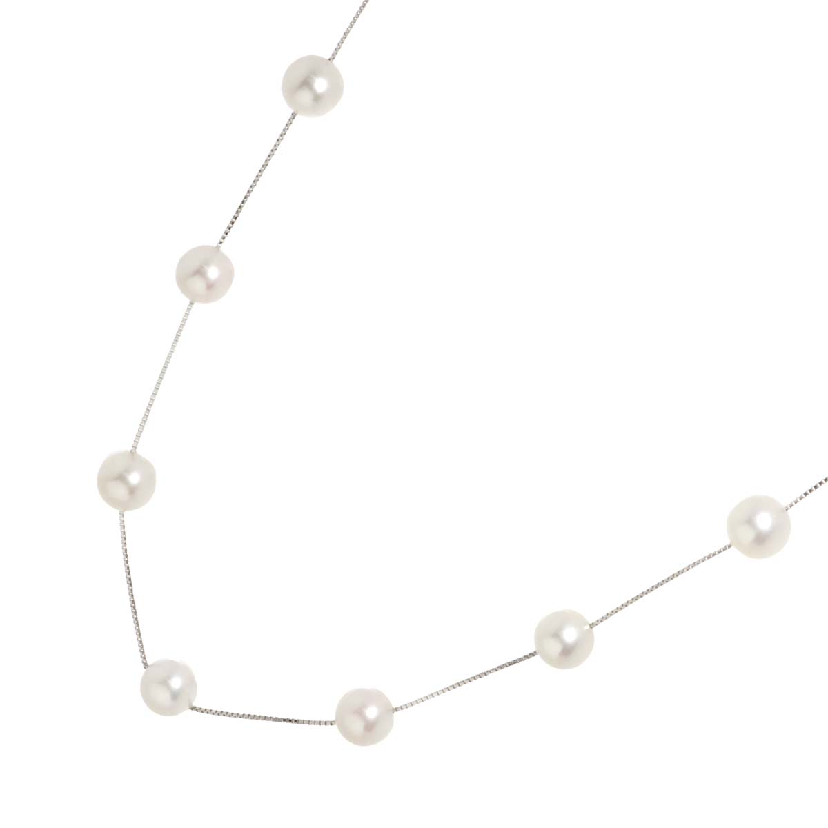 Akoya pearl 8.0-8.5mm Pearl Necklace 18K WG 750