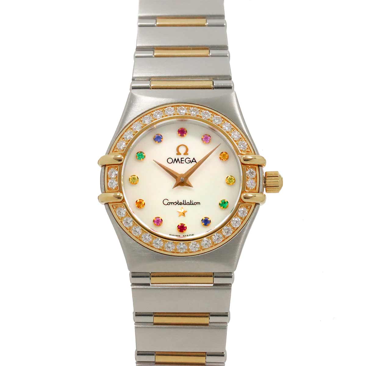 Constellation Mini Iris 1367.79 750 YG Diamond White Shell Dial