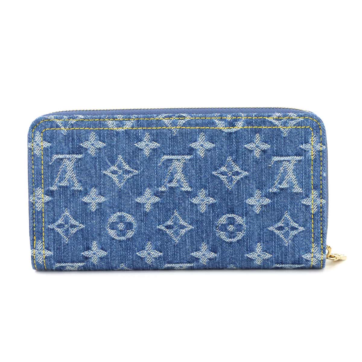 LV x TM Zippy Wallet Monogram Cherry Denim Blue M23161