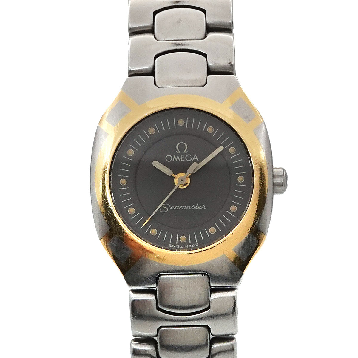 Seamaster Polaris Quartz YG Gray Dial Ladies Watch