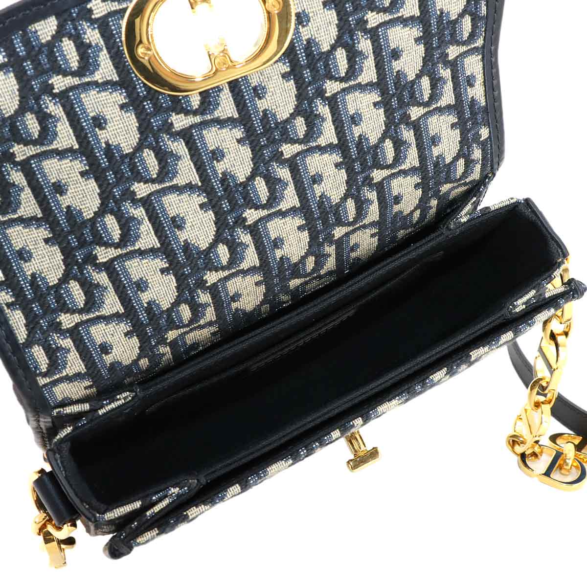 Oblique 30 Montaigne Avenue Small Shoulder Bag Canvas