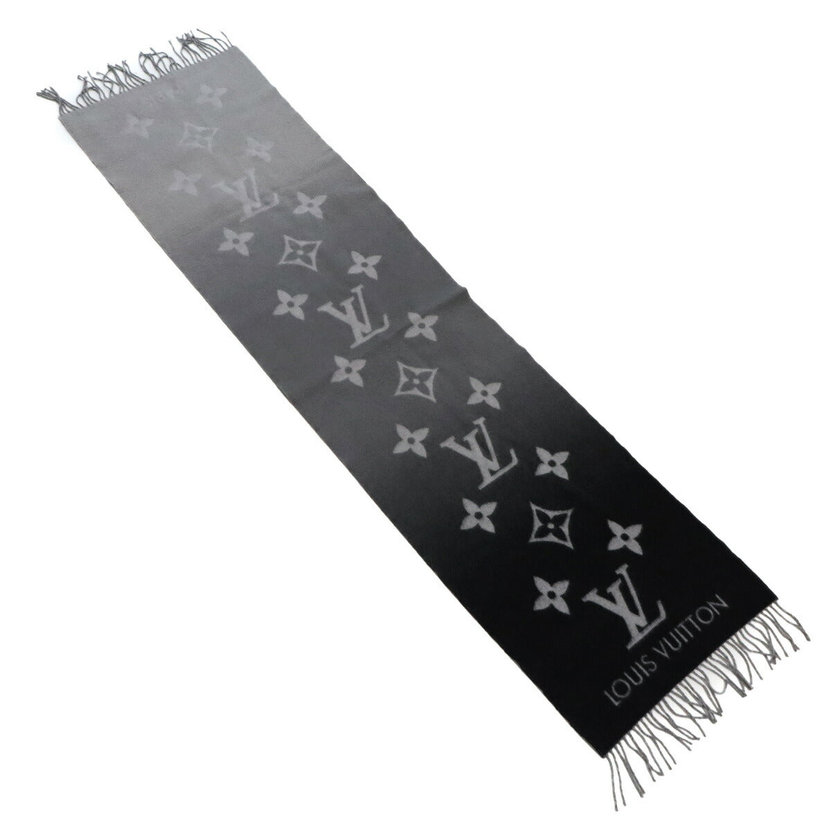 Reykjavik Gradient Scarf Cashmere 100% Grey M76336