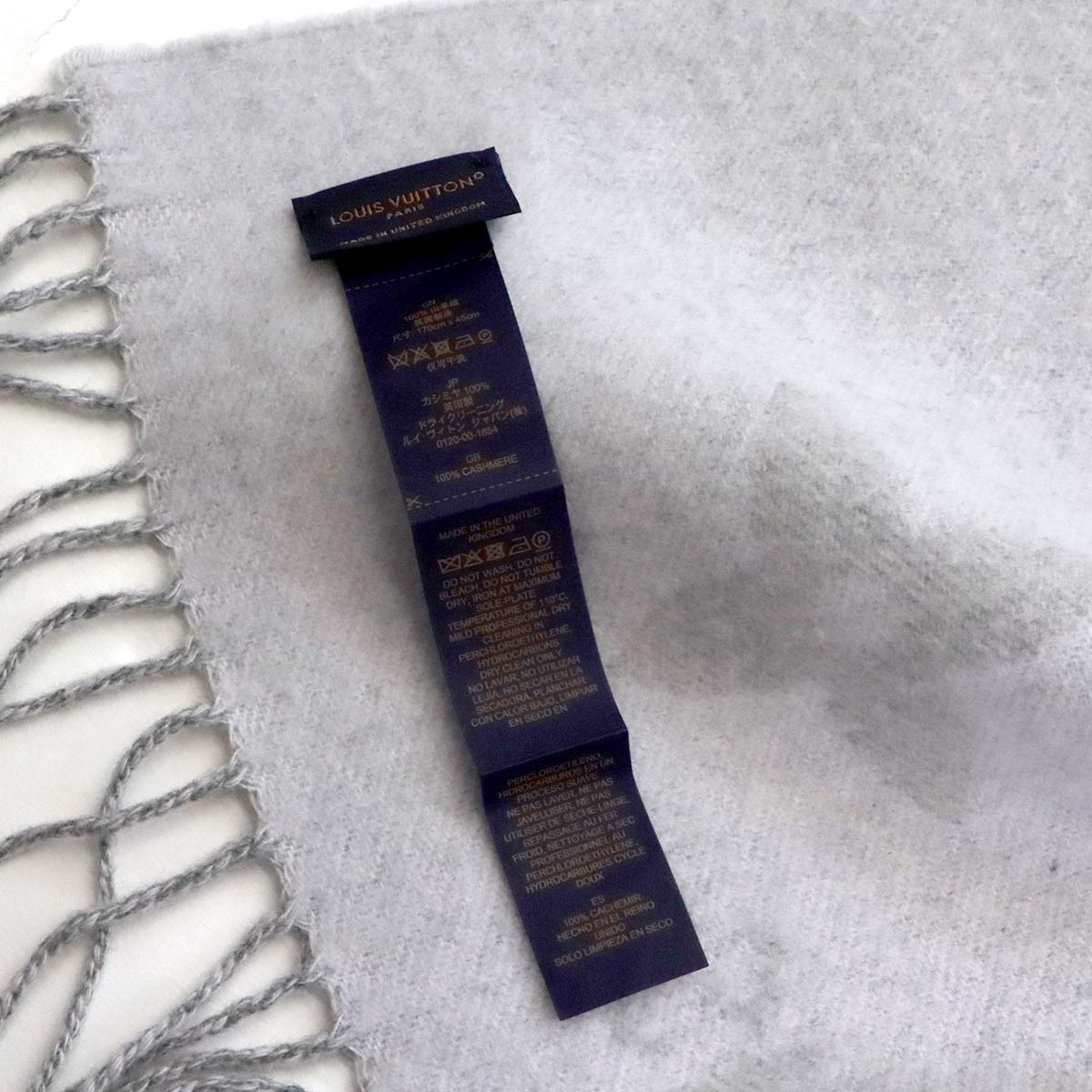 Reykjavik Gradient Scarf Cashmere 100% Grey M76336