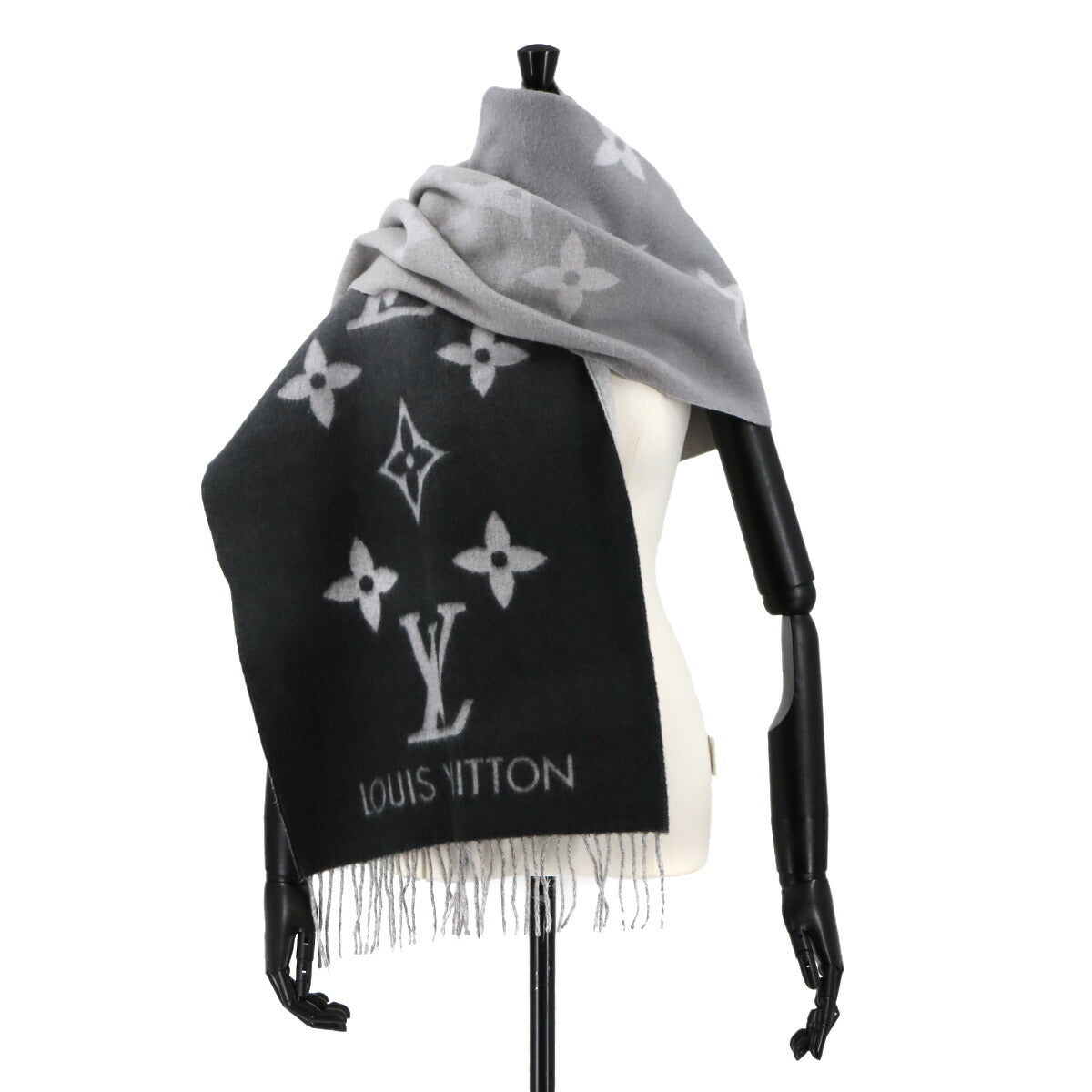 Reykjavik Gradient Scarf Cashmere 100% Grey M76336