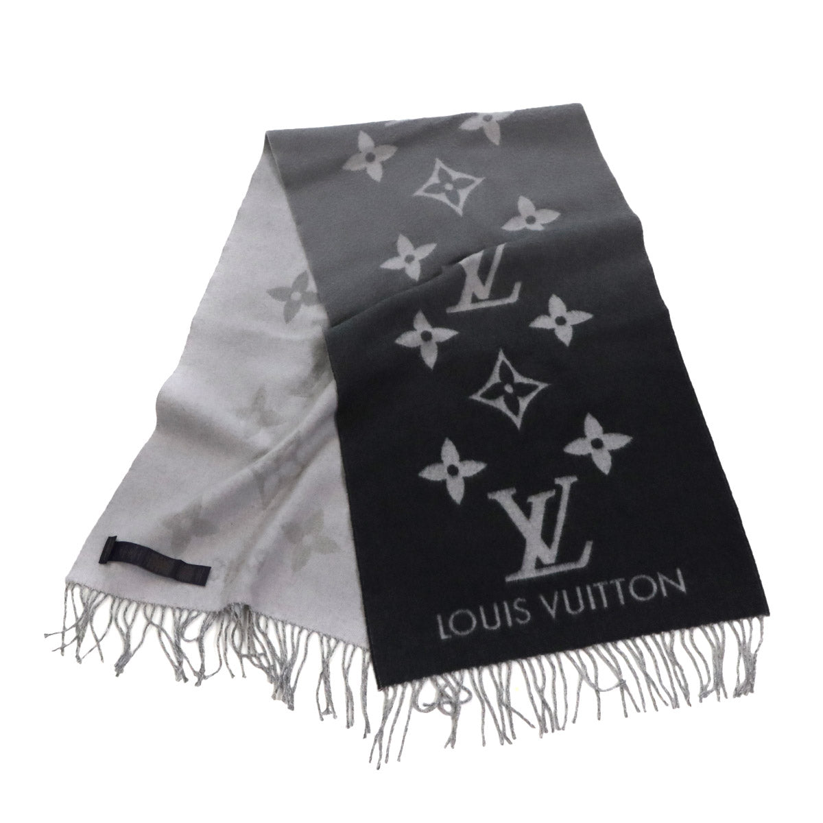 Reykjavik Gradient Scarf Cashmere 100% Grey M76336