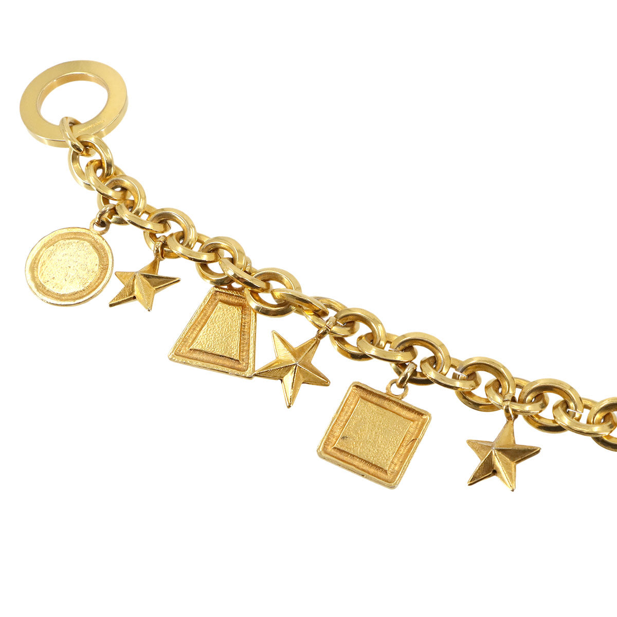 Star Charm Chain Bracelet Gold Multicolor Accessory