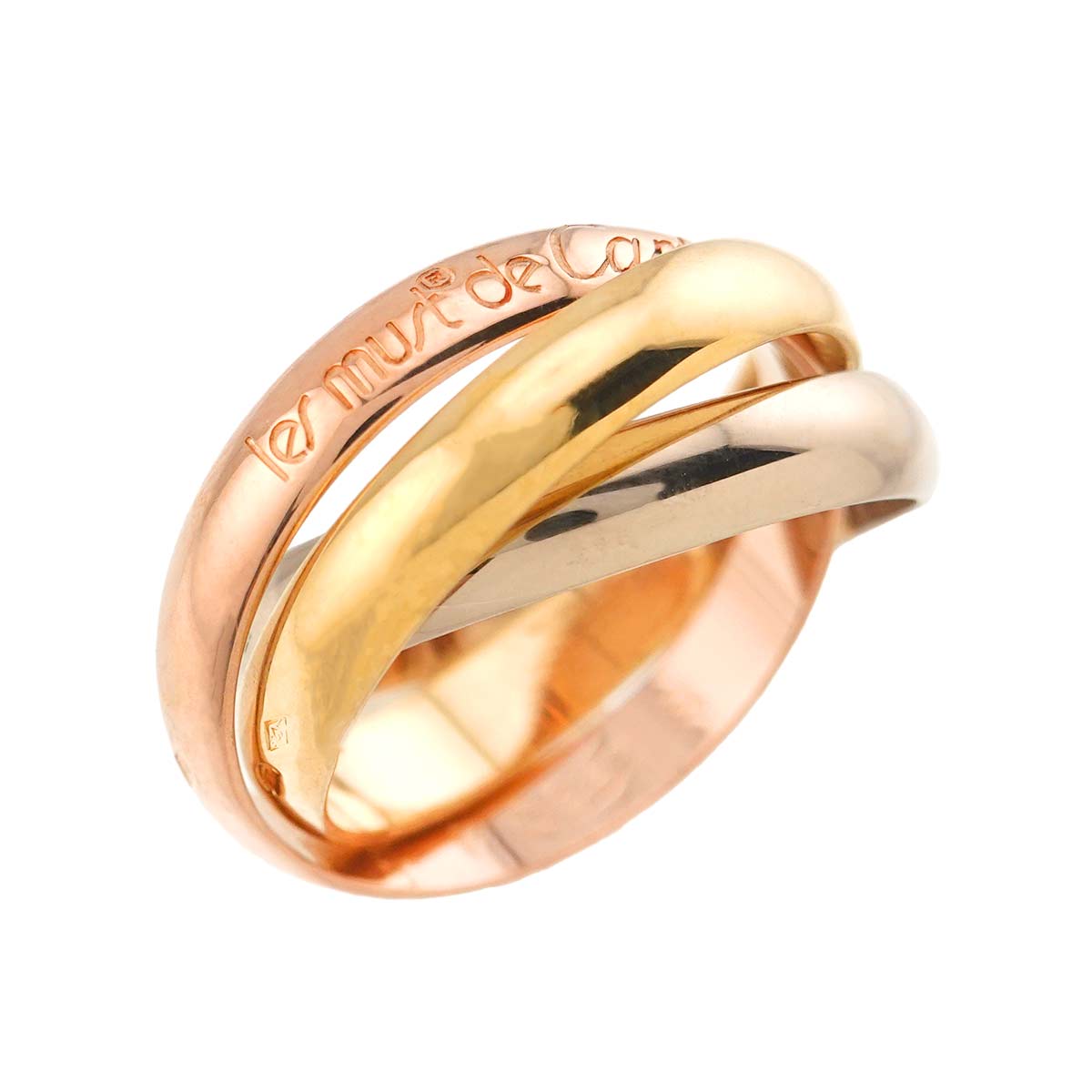 Trinity MM Ring 18K YG WG PG 750 Size50 5.25(US)