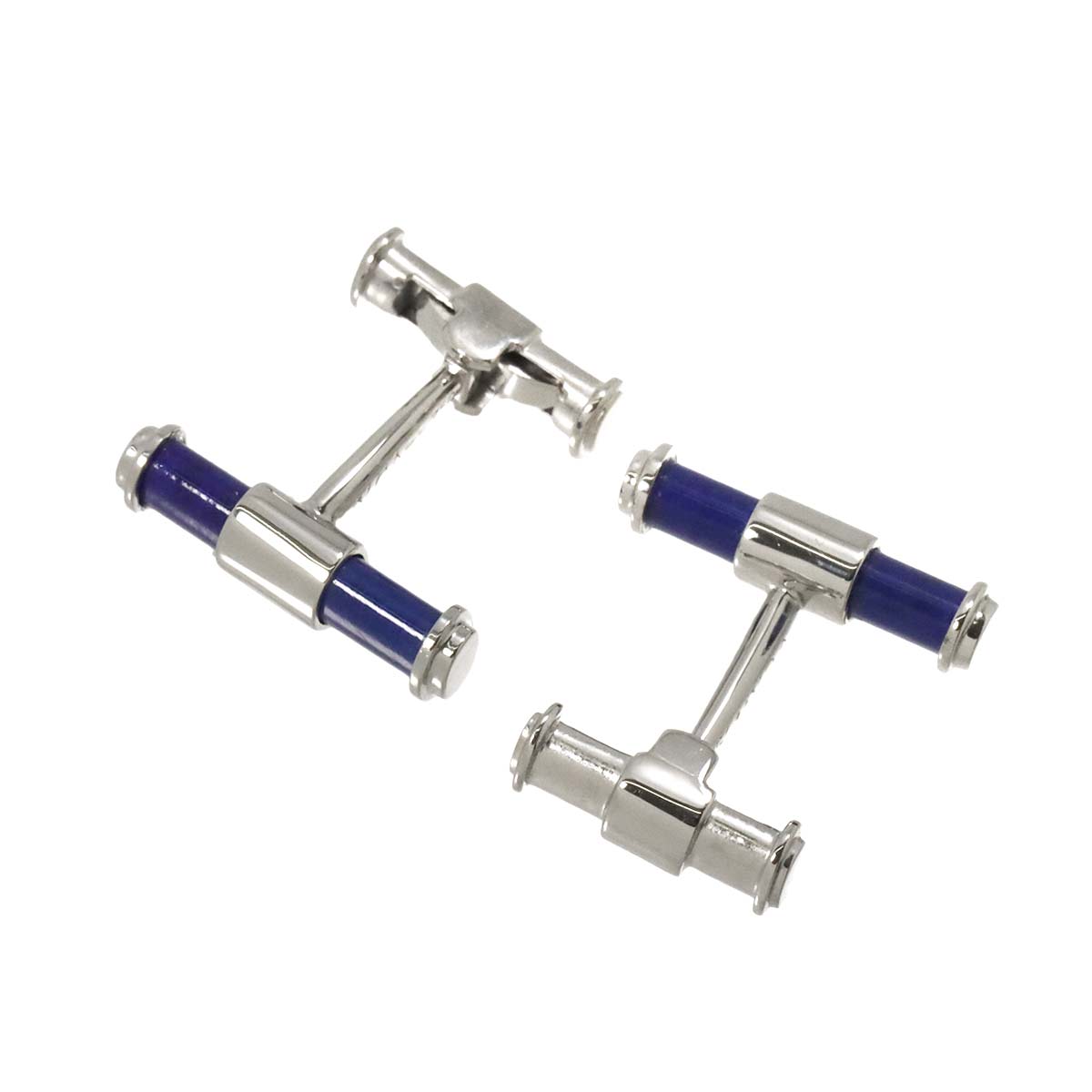 Lapis Lazuli Cuff Links 18K WG 750