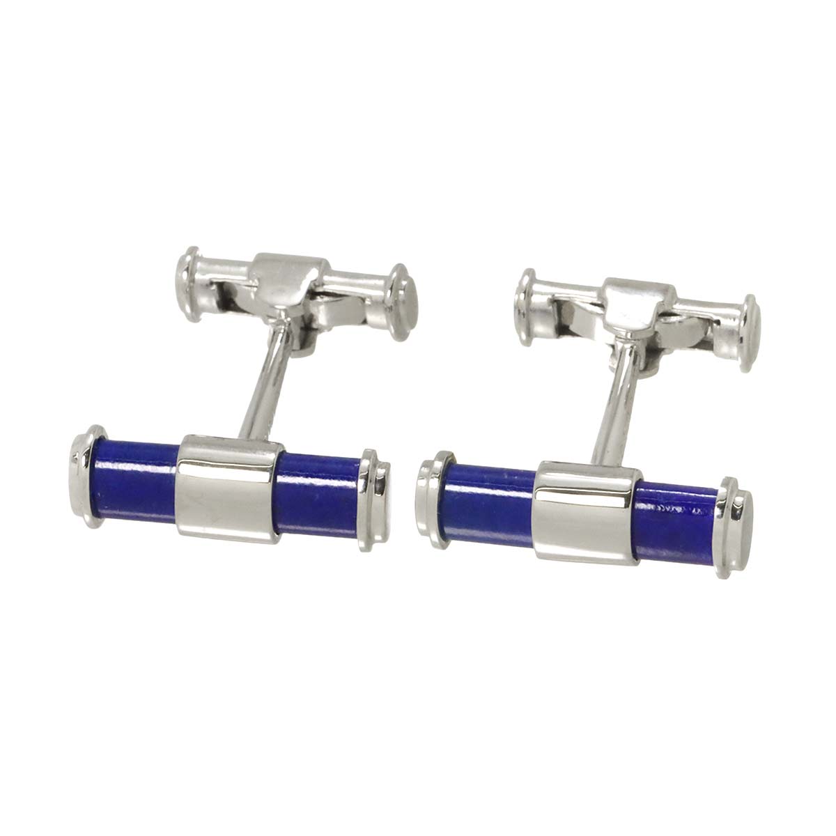Lapis Lazuli Cuff Links 18K WG 750