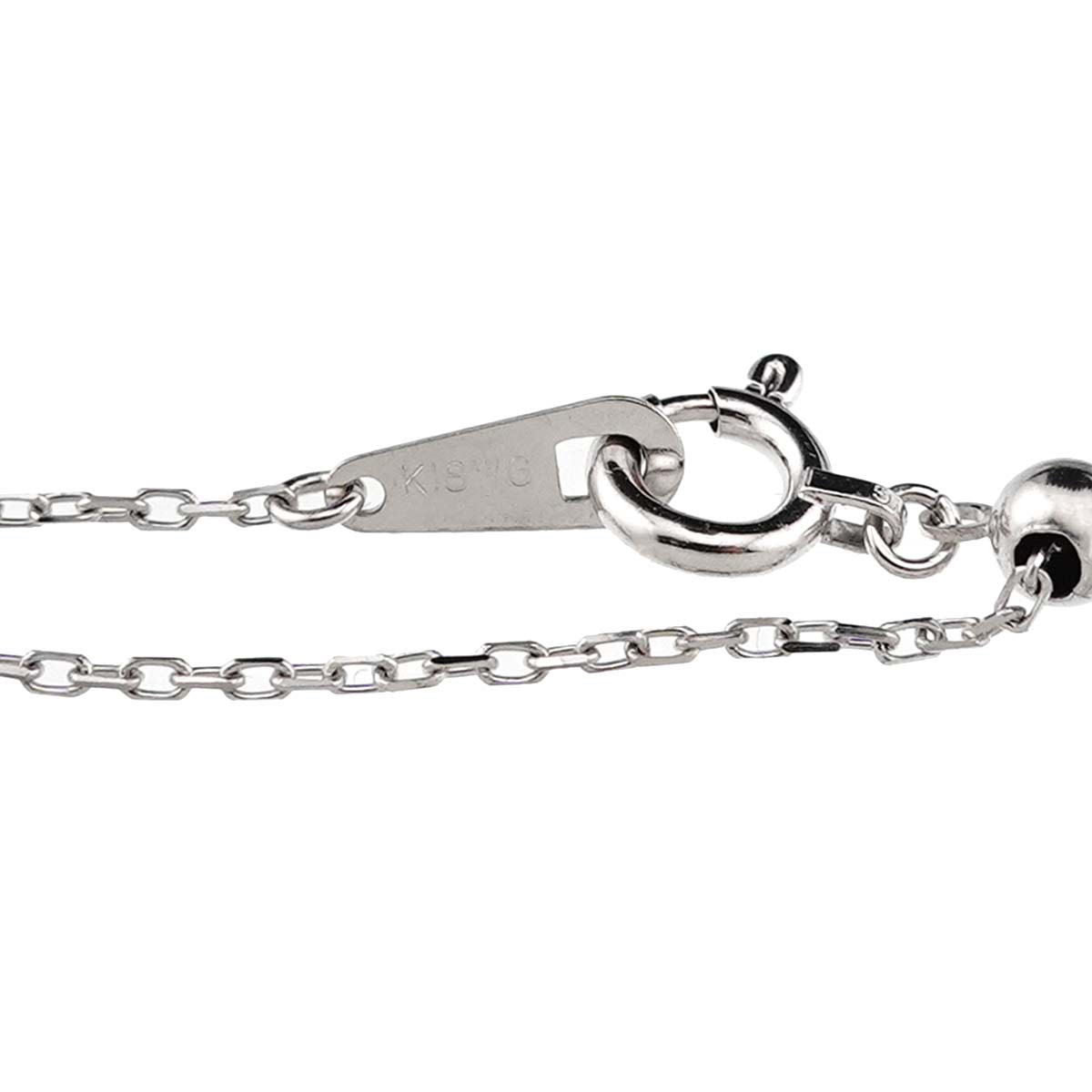 Diamond 0.07ct Necklace 18K WG PG White Pink Gold 750