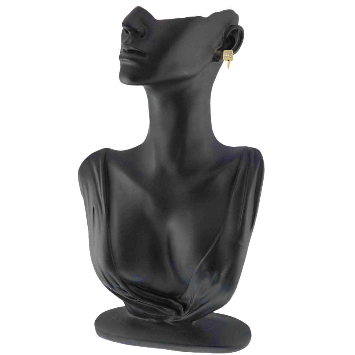 Diamond 0.40ct/0.40ct Earrings 18K K18 YG 750